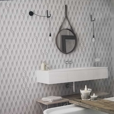 Carreau de céramique pour mur et plancher 4 po x 8 po