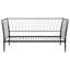 Vertigo Matte Metal Daybed Bed Frame With Slatted Platform And Sturdy Support, Perfect For Compact Spaces