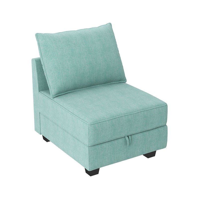 Module de siège modulaire moderne pour canapé modulaire personnalisable, Polyester bleu