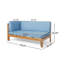 Banc de coin Oana, bleu