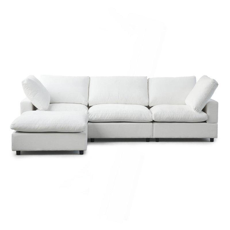 Canapé modulaire en lin lavable Sky Cloud