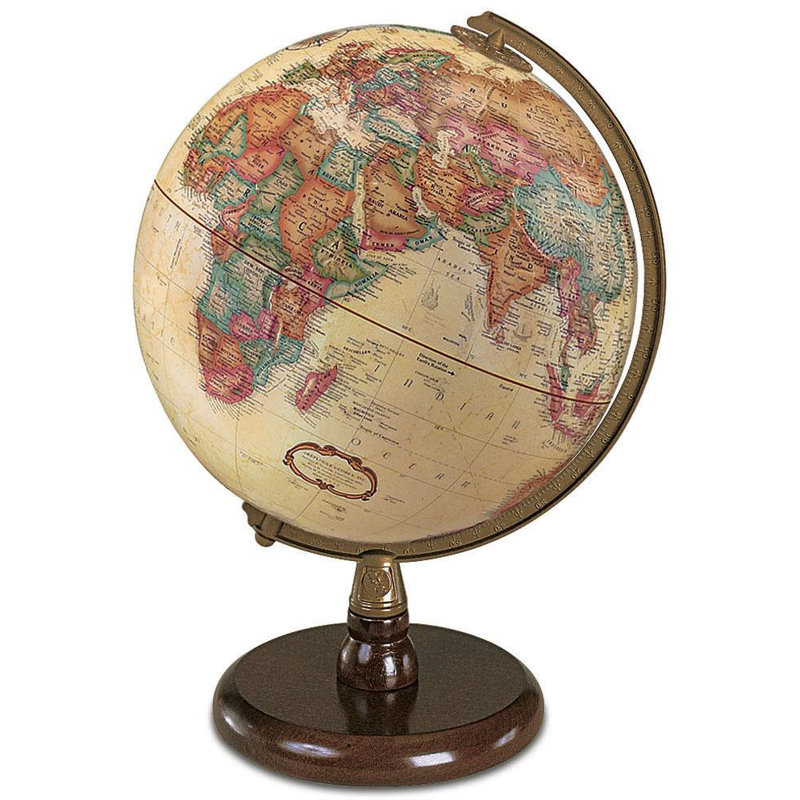Globe terrestre en relief 9 po
