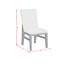 Chaise d'appoint Santoyo avec tissu gris en noir (2 par boîte)