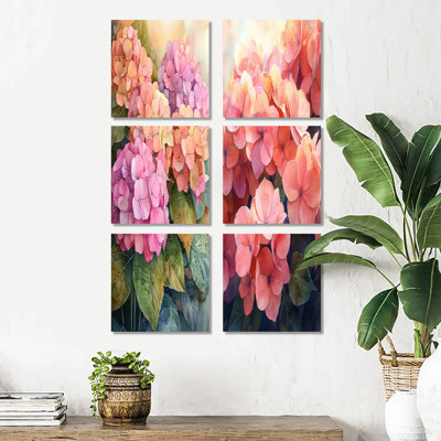 Grecia - ensemble de 6 impressions murales florales