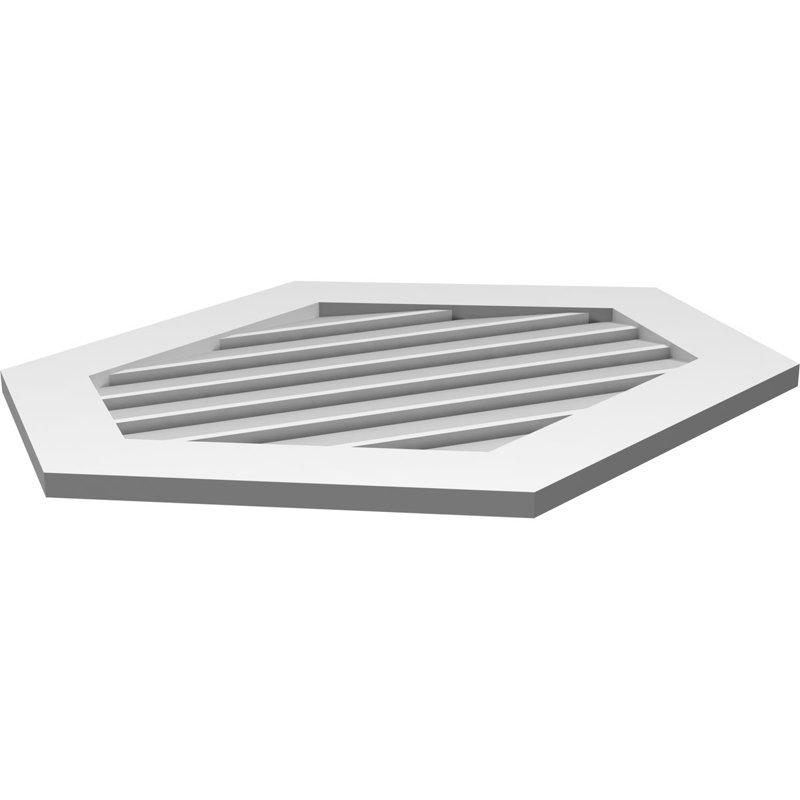 Pente verticale verticale en uréthane 6 pi, 28" H x 32" W x 1" D