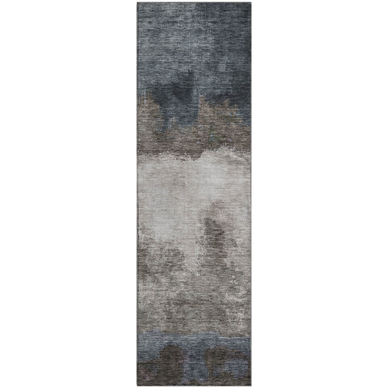Premium Machine Washable Natoma AMF1070 Modern Rug, Runner 2'3" x 7'6"