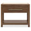 Driftwood One-Drawer Nightstand with Stone