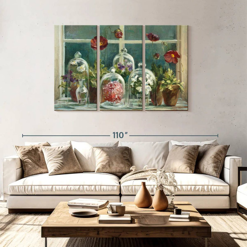Appui de fenêtre Harnek Fall Poppies, H 48 po x l 74 po