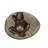 Everrette Copper Relaxed Frog Supine on a Lily Bronze Statue Wall Fountain  14" x 6" x 12"H