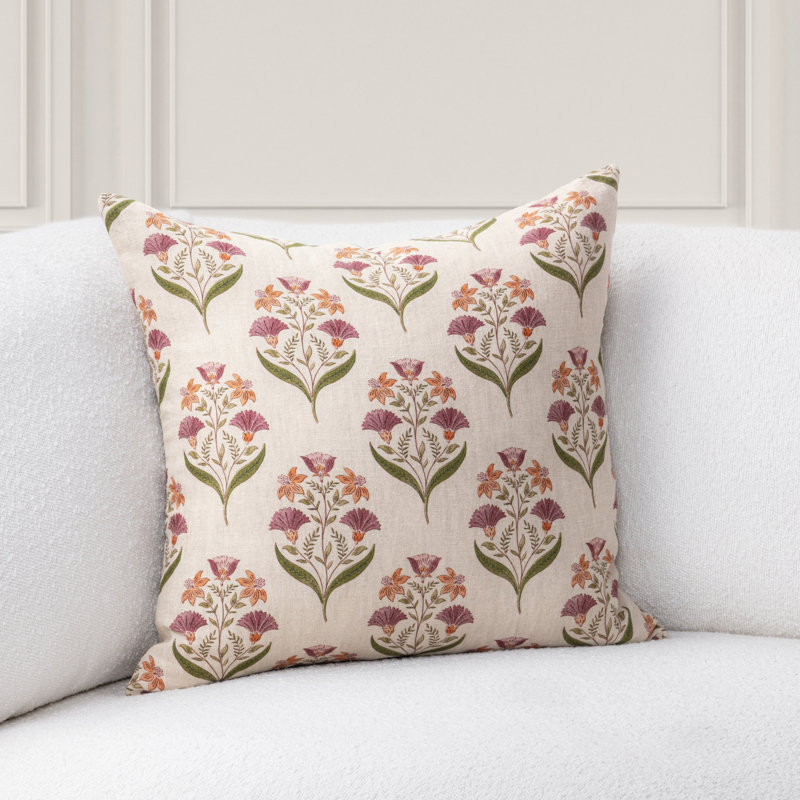Bluffs Linen Square Pillow Cover & Insert