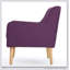 Chaise avec accoudoirs Mid-Century moderne avec rembourrage confortable et design élégant, parfaite pour rehausser la décoration intérieure