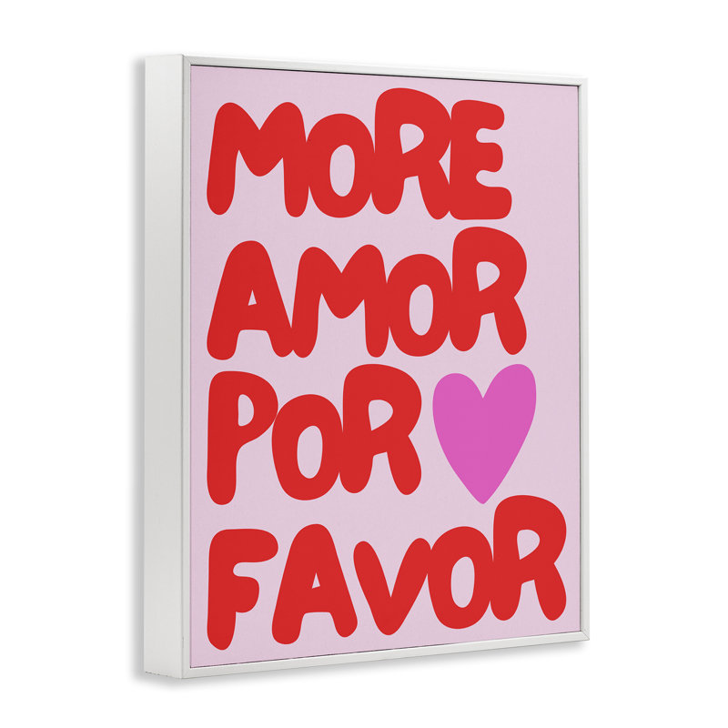  More Amor, art de la giclée encadrée par House of Lulu, H 20 po x l 16 po, Giclée encadrée blanc bord de mer