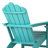 Lucus Poly HDPE Adirondack Chair with Cupholder-2061860399