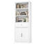 Bibliothèque double en bois à 6 niveaux avec tiroir, 183 cm (H) x 71 cm (L)