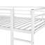 Lit mezzanine double en métal avec 2 tablettes et 1 bureau, noir-511297579-506562956