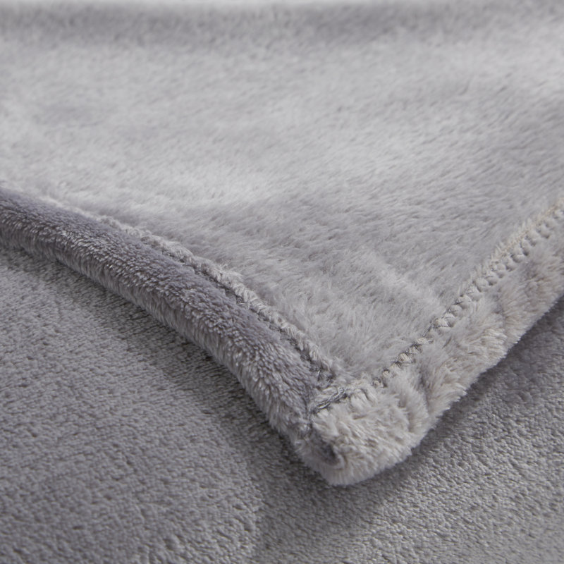 Couverture moelleuse très douce , Double / Grand, Gris