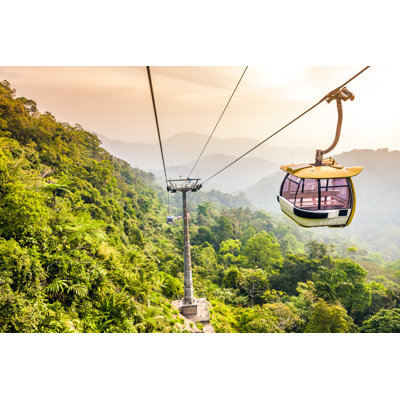 Tropical Jungle Mountains - Wrapped Canvas Print