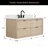 48" Transitional Floating Natural Oak Bath Vanity with 1" Engineered Marble Top-901522882