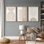 "Mid-Century Modern Boho" Duotone Beige Abstract Lines-119460497-73227861