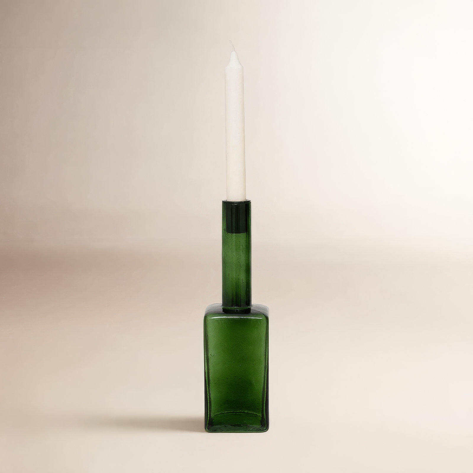 Lene Glass Candlestick Holder, Capulet
