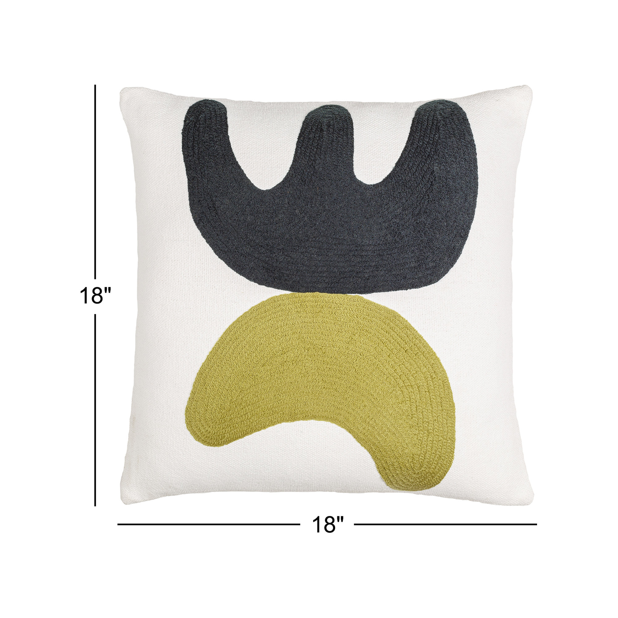 Jason Wu Adobe Pillow Cover & Insert, 18" x 18", Down Fill