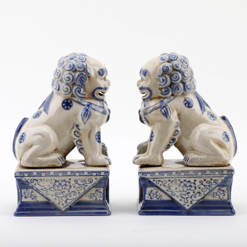 Animals Figurines & Sculptures, Cream, 7.5" H x 3.25" W x 4.5" D