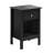  One Drawer End Table/Nightstand Black-694660315