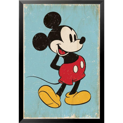 «Retro Disney Mickey Mouse Pop», reproduction d'impression sur papier