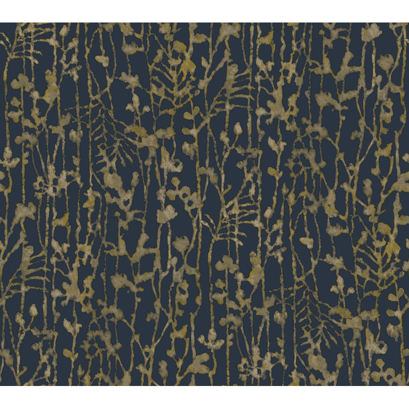 Papier peint filigrane bleu marine, Marine