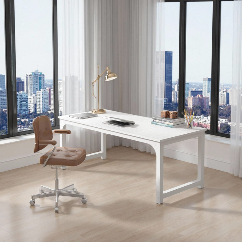 Bureau d'ordinateur 70,8 po, Blanc