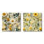 Adame - Ensemble de 2 collages carrés botaniques abstraits-102162511-102162514
