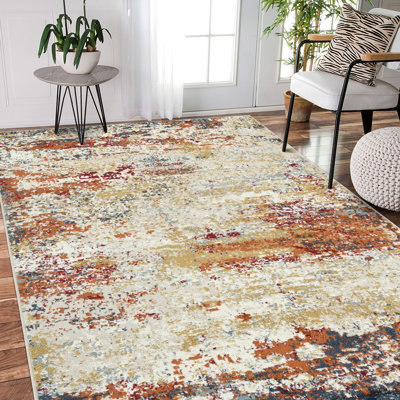 Beachley Abstract Durable Performance Indoor Area Rug