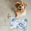 Tapis floral bleu - 1 pièce