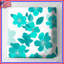Couvre-lit matelassé fleurs bleu sarcelle-126083529
