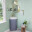DeerValley White Ceramic Corner Wall Hung Bathroom Basin with Overflow 460 x 330 x130mm