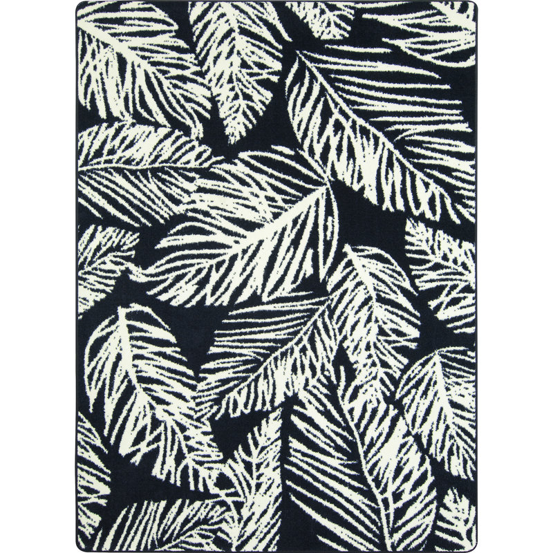 Floral Indoor Rug, Rectangle 5'4" x 7'8"