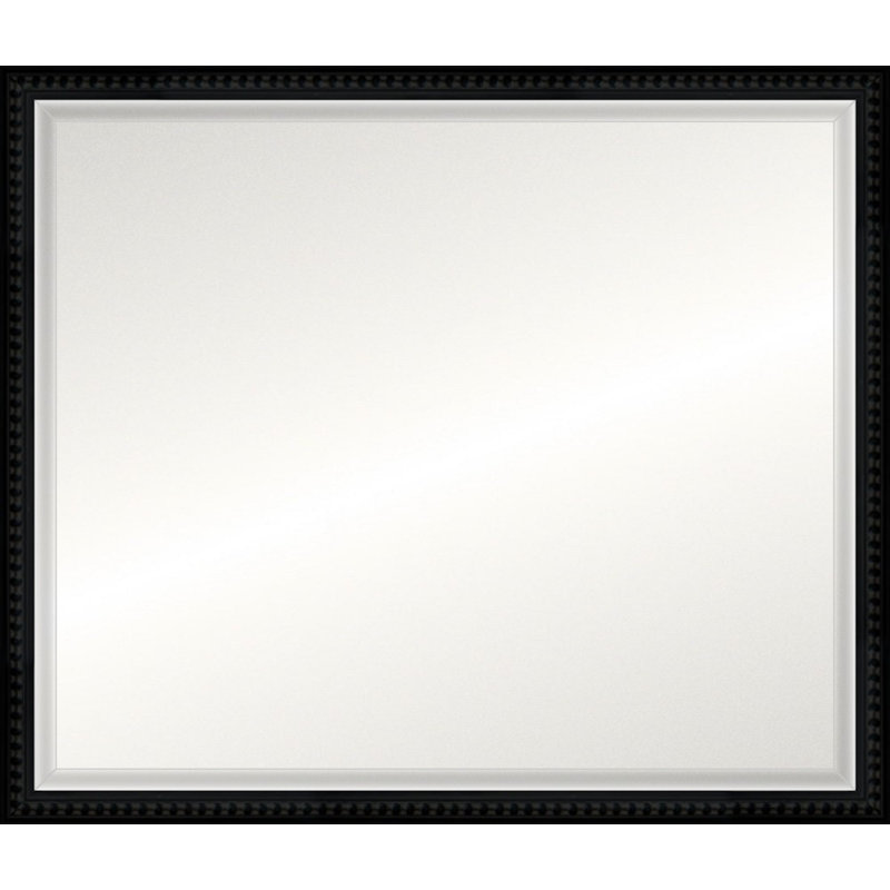 Miroir noir patiné, Biseauté