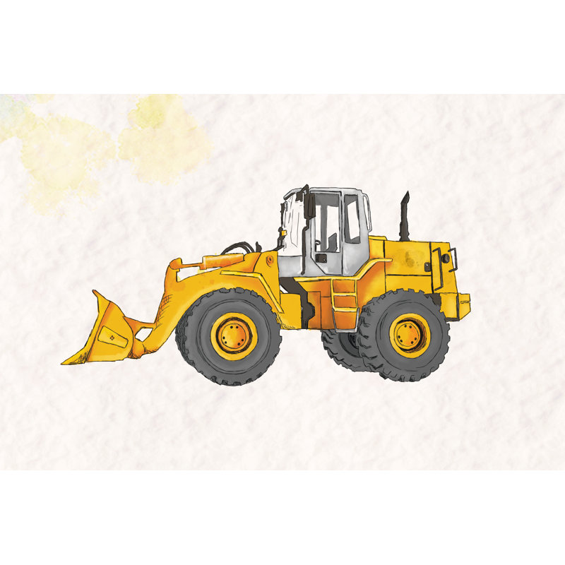 Bulldozer - Wrapped Canvas Print, 30cm H x 46cm W x 3.8cm D