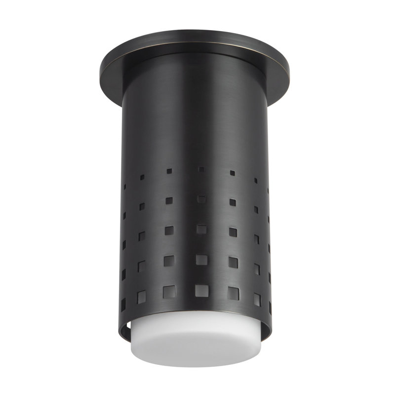 Astoria 5-in Black Semi-Flush Mount, Oil Rubbed Bronze