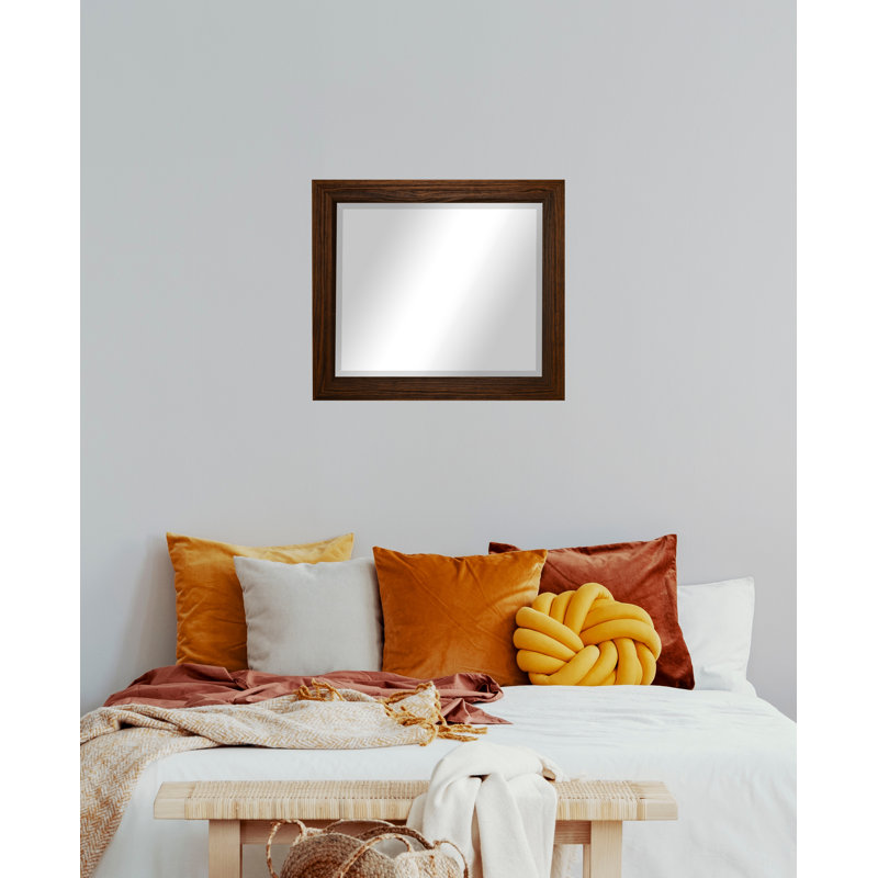 Miroir d'appoint Narely, 32,75 po x 26,75 po, Moka