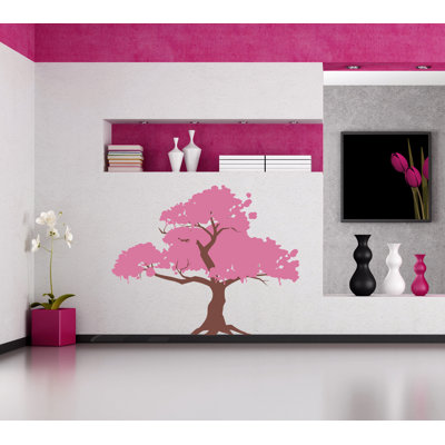Adhésif mural, art bohème, autocollant mural, décoration de style bohémien, autocollant en vinyle arbre Boho, décalque de bébé autocollants, plante Boho - GD665