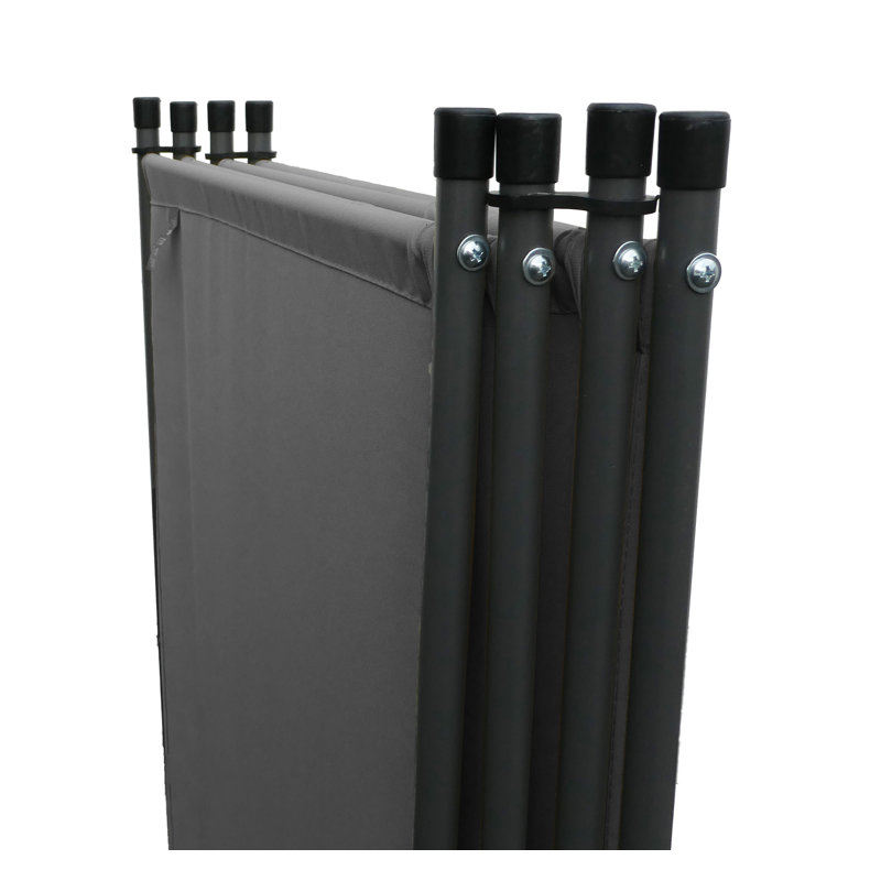 Fulton 170cm H Folding Room Divider, 4, Grey