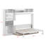 Lit escamotable mural Murphy avec canapé intégré, tablettes, ports USB et éclairage intégré-751209673
