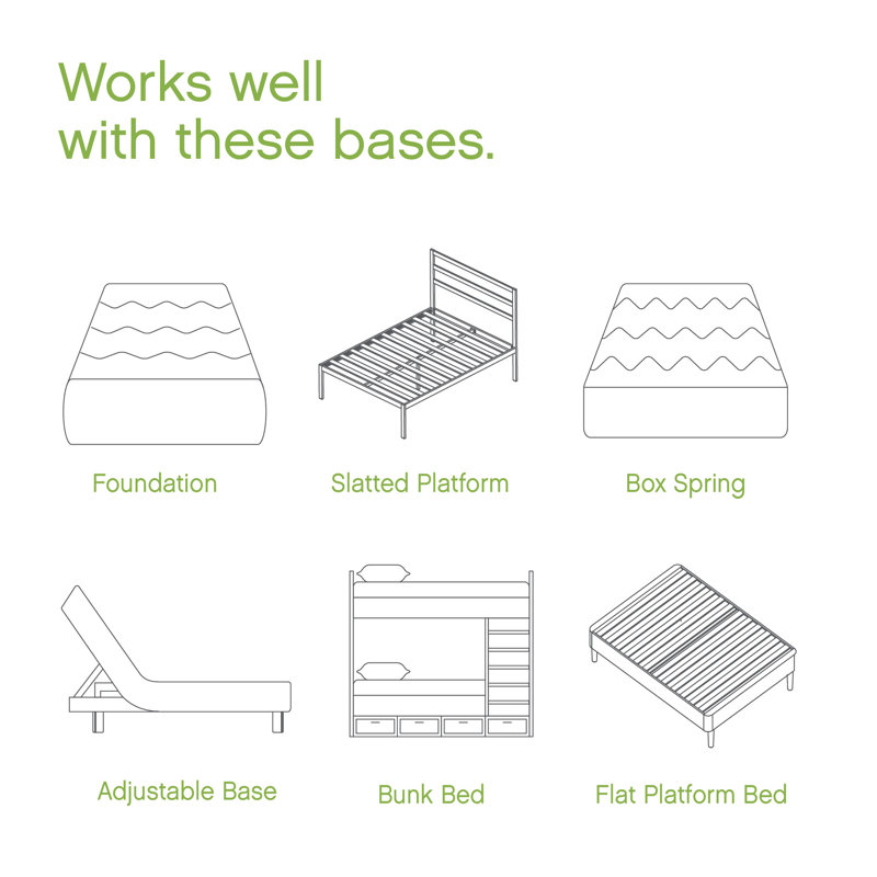 Matelas hybride moyen 12 po Moody, Roi