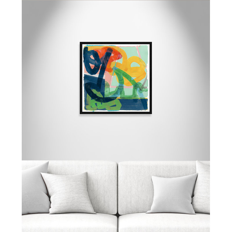 Link by Cartissi, 23.5" H x 23.5" W x 0.75" D, Black Framed