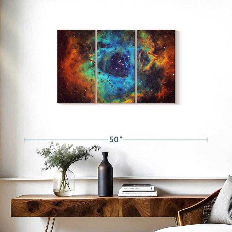 Oberle Cosmic Rosette Nebula, 20" H x 33" W