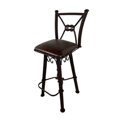 Maegan Swivel Yes Stool with Metal Frame