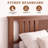 Mid Century Solid Wood Platform Bed with Headboard, Wood Slat Support, No Box Spring Needed-1580583115