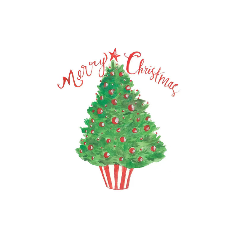 Christmas Whimsy II by Jessica Mingo - Wrapped Canvas Painting, 20.32 cm H x 30.48 cm W