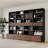 78.7'' Tall Bookcase with Movable Footstool and Open Shelves Storage Drawers-562173422
